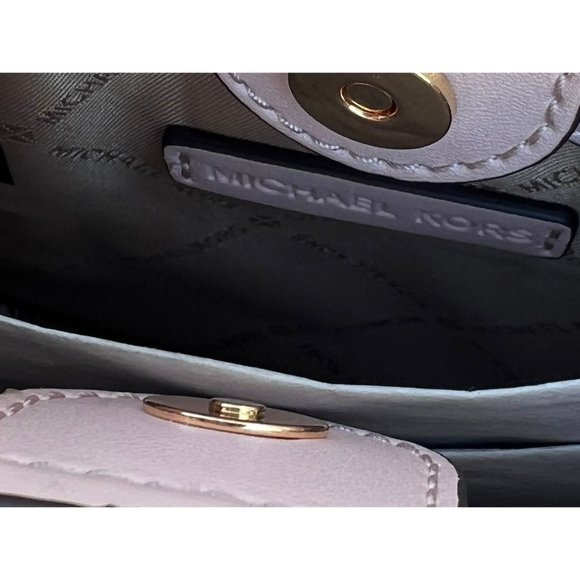 Michael Kors Mercer Crossbody Bag Extra Small MK Signature Powder Blush - Picture 9 of 9